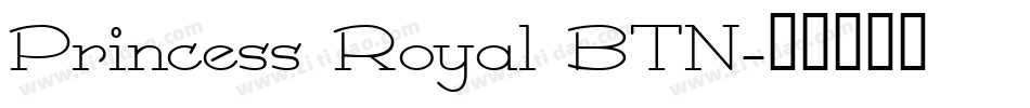 Princess Royal BTN字体转换